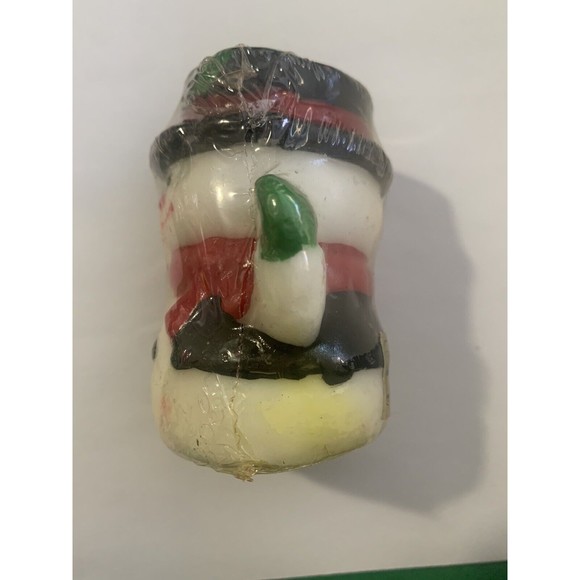 Vintage Christmas Character Candles  Mini Santa Snowman 1960's sealed Elf Works - Picture 9 of 12